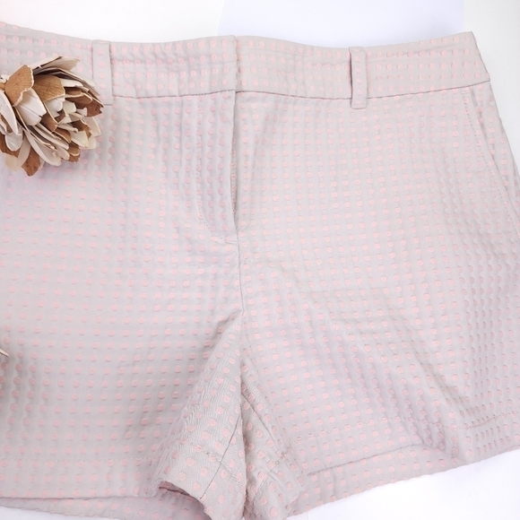 Like new Loft Beige Pink Polka Dot Shorts Sz 12 - Picture 10 of 12